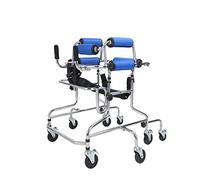 Andador/Soporte para caminar/Bastidor para caminar con asiento y rueda Dispositivo de rehabilitación Andador para miembros inferiores plegable y ajustable en altura Soporte para discapacitados Bastid