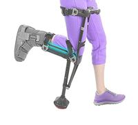 Andador telescópico ajustable de una sola pierna, muleta de rodilla con manos libres, scooters para discapacitados para lesiones/discapacidad/ancianos, soporte de carga de 220 libras