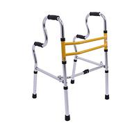 Andador vertical alto ajustable para hombres grandes, mujeres, personas mayores, ancianos y adultos: botón plegable con 1 clic, aluminio, carga 180 kg/400 lb (color: andador+2 ruedas+asiento) (andado