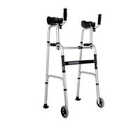 Andador vertical Andador con andador para antebrazo Andador con ruedas de pie Andador con andador alto y plegable para personas mayores Ancianos discapacitados Asistente para caminar Adecuado para re