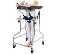 Andador Vertical, Andador con Ruedas para Adultos, Ayudas para Caminar De Altura Ajustable para Trabajo Pesado con 4 Ruedas Universales Bloqueables, (S : 100-125cm-A)