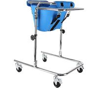 Andador vertical ayuda de movilidad para niños con parálisis cerebral, altura ajustable, marco de pie de rehabilitación con asiento extraíble para apoyo de movilidad infantil