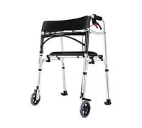 Andador vertical con antebrazo Andador con ruedas Andador con ruedas de pie Andador estándar liviano Andador con ruedas ajustable en altura Ayuda para caminar para personas mayores Asiento y respaldo
