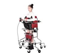 Andador vertical con asiento, altura ajustable y portátil para rehabilitación de hemiplejía, ayuda para caminar de 8 ruedas para adultos