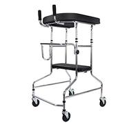 Andador vertical con reposabrazos Andador con ruedas plegable de pie para personas mayores y adultos Andador plegable de pie Movilidad rodante con espalda erguida Ayuda para caminar para personas may
