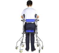 Andador Vertical con Ruedas de 150 kg/330 LB, de aleación de Aluminio, con muletas de Altura Ajustable, para rehabilitación de parálisis Cerebral, para Adultos Mayores.