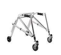 Andador vertical de aleación de aluminio para adultos y niños con ruedas, ayuda de movilidad para caminar plegable ajustable para entrenamiento de rehabilitación