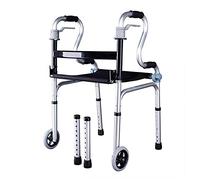 Andador vertical de movilidad para personas mayores y adultos Andador plegable con asiento rodante Adecuado para molestias por parálisis, discapacidad y entrenamiento de rehabilitación posoperatoria