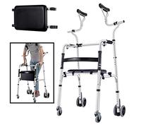 Andador Vertical de Soporte Alto Progresivo para Personas Mayores, Ancianos y Adultos y discapacitados - Andador médico rodante de Servicio Pesado, Carga 180 kg / 400 LB Interesting