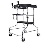 Andador vertical original - Andador ligero con andador de pie Ayuda para caminar con asiento - Manejo más fácil Diseño compacto Doble comodidad