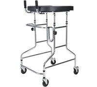 Andador Vertical Para Adultos, Andador Con Ruedas, Ayudas Para Caminar Resistentes Y Ajustables En Altura Con 4 Ruedas Universales Bloqueables, Axila, Reposabrazos
