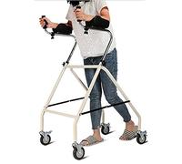 Andador vertical para personas mayores, con 4 ruedas y almohadilla de soporte axilar, andador con ruedas portátil plegable, para adultos discapacitados personas altas Hola