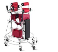 Andador vertical para personas mayores con asiento, Rehabilitación de hemiplejia Pie de bipedestación Adulto Portátil Caminante Ayuda, 10 niveles de altura ajustable, hombres/mujeres