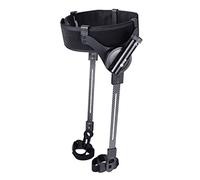 Andador vertical portátil, Ayuda for caminar for personas mayores, movilidad de piernas, 3 marchas, equipo de rehabilitación, negro, tallas S, M, L(Both Legs,M)