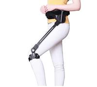 Andador vertical portátil, Ayuda for caminar for personas mayores, movilidad de piernas, 3 marchas, equipo de rehabilitación, negro, tallas S, M, L(Left Leg,S)
