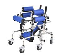 Andador vertical todo terreno, ayuda para caminar con ruedas, andador con 6 ruedas y reposabrazos acolchados ajustables, soporte para ayudar a conducir y caminar, entrenamiento hemipléjico de
