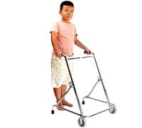Andadores, altura 110-150 cm, andador vertical plegable resistente para entrenamiento de rehabilitación infantil