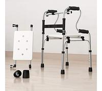 Andadores. Andador 2 en 1 con asiento, ayuda for caminar, marco de soporte de seguridad for el baño, caminata asistida por personas mayores, andador plegable for personas mayores