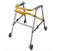 Andadores. Andador, Ayuda for Caminar for niños de 4 Ruedas, Entrenamiento, Plegable, Marco de Soporte Auxiliar de pie, Ajuste de Altura Plegable(Large (64.5cm)