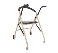 Andadores Andadores Ayuda para Caminar Ayudas para Caminar Polea Portátil Plegable Ancianos - Andador con Patines Andador de Acero al Carbono Andadores estándar