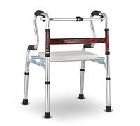 Andadores, Ayuda de movilidad for caminar plegable de aluminio con asiento for personas mayores Modo de caminata dual Anhelo