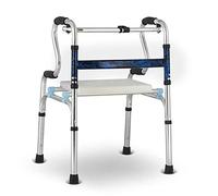 Andadores, Ayuda de movilidad for caminar plegable de aluminio con asiento for personas mayores Modo de caminata dual Anhelo