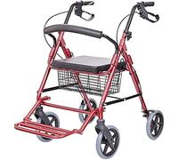 Andadores, Carro plegable for la compra con asiento y freno de mano for personas mayores que anhelan