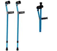 Andadores con bastón para personas mayores Andador con ruedas, muletas para antebrazo - muletas para adultos, para personas Muletas cómodas y seguras Aleación de aluminio liviana - Altura ajustable,