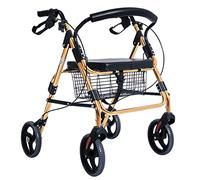 Andadores Con Ruedas Con Asiento, Frenos Y Cesta Plegable, Ayuda Para Caminar Para Personas Mayores Para Todo Terreno Con Ruedas Grandes De 8 Pulgadas, Carrito De Compras Portátil Para Personas Mayo
