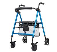 Andadores con ruedas plegables,Estructura for caminar,Rueda vertical de antebrazo soporte trasero extraíble plegable,Carrito compras