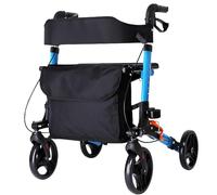 Andadores Con Ruedas Plegables Y Livianos Andador Con Ruedas Andador Con Frenos Y Bolsa De Almacenamiento Asiento Carro De Compras Ajustable En Altura Para Personas Mayores, Adultos Mayores