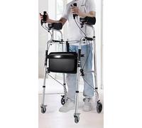 Andadores de 4 ruedas Andador para personas mayores Andador asistido Andador Rehabilitación Caminar Ayuda móvil Equipo de rehabilitación para adultos