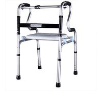 Andadores de altura ajustable Anciano plegable - Carro Bastón de cuatro patas Baño Carro plegable de cuatro patas para personas mayores niu El doble de comodidad