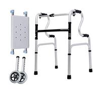 Andadores estándar Andador plegable estándar andador con ruedas de alta resistencia con asiento andador rodante de movilidad antigua con ruedas D