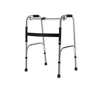 Andadores estándar Botón de mármol Ayuda para andador plegable para personas mayores Entrenamiento de rehabilitación de acero inoxidable Marco para caminar para adultos Altura ajustable