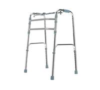 Andadores estándar para personas mayores Muletas de cuatro patas de aleación de aluminio Andadores para personas mayores plegables y ligeros Ayuda médica para la movilidad (sin ruedas)