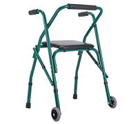 Andadores para Adultos Mayores, Andador con Ruedas de Altura Ajustable Ligero, Ayuda de Movilidad Progresiva de Aluminio Plegable, en el Exterior de la Casa (B) Interesting