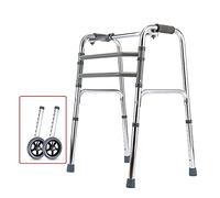 Andadores para adultos mayores, andador de 2 ruedas, ligero y portátil, ahorra espacio, soporta andador de 200 libras, ayuda de movilidad duradera, regalo pequeño