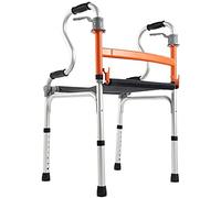 Andadores para ancianos con asiento sin ruedas, ligeros plegables y asistidos por viajes, altura ajustable para personas mayores, aluminio pequeño regalo Safehappy