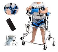 Andadores para Ancianos con Ruedas Verticales para Adultos Y niños Mayores, Ejercitador de Rehabilitación para Caminar Hemipléjico de Accidente Cerebrovascular, Caminador de Rehabilitación Permanente