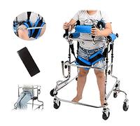 Andadores para Ancianos con Ruedas Verticales para Adultos Y niños Mayores, Ejercitador de Rehabilitación para Caminar Hemipléjico de Accidente Cerebrovascular, Caminador de Rehabilitación Permanente