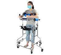 Andadores para Ancianos con Ruedas Verticales para Adultos Y niños Mayores, Ejercitador de Rehabilitación para Caminar Hemipléjico de Accidente Cerebrovascular, Caminador de Rehabilitación Permanente