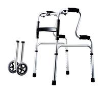 Andadores para Ancianos Levantarse Andadores para personas mayores Plegable Ligero Aluminio Rollators Andador por Hospital Asilo de ancianos Hogar (Color : With Seat)