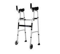 Andadores para caminar Andador con ruedas plegable Soporte con ruedas delanteras Ayuda para caminar con ruedas Ayuda para la movilidad Peso ligero ajustable para personas mayores