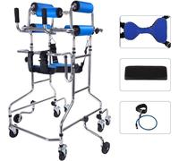 Andadores para caminar para personas mayores, andador de pie para adultos, 8 ruedas, multifuncional, entrenamiento de miembros inferiores, ayudas para caminar, pacientes discapacitados con p