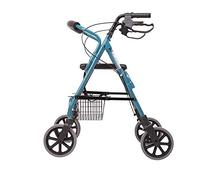 Andadores para personas mayores, andador de cuatro ruedas, andador plegable y silla de transporte, carrito de compras de empuje manual para adultos, personas mayores, ancianos y discapacitados,