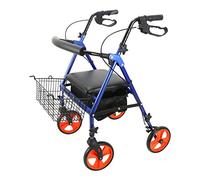 Andadores para personas mayores, andador de ruedas con frenos bloqueables, fácil de maniobrar, altura ajustable, movilidad limitada, ayuda a andar con ruedas, ayuda a la movilidad duradera, pequeño