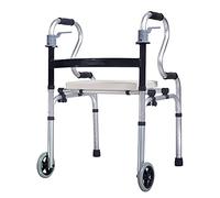 Andadores para Personas Mayores Andador Plegable Compacto, con Tabla para Sentarse y Ruedas de 5 Pulgadas para Personas Mayores Estrecho, liviano, soporta Andador con Ruedas de hasta 369 LB, Ayuda de