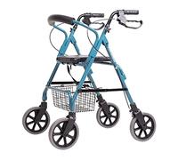 Andadores para personas mayores, andador plegable de aluminio, altura ajustable, ayuda para caminar, andador de ancianos, andador con ruedas y estrella de luz