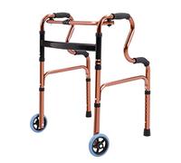 Andadores para personas mayores, andador plegable portátil de altura ajustable sin ruedas, andador de movilidad liviano para adultos mayores discapacitados, artículos esenciales para el hogar, marrón